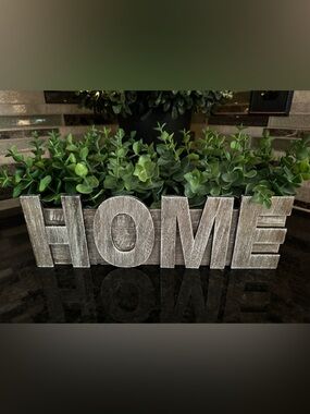 Rustic 'HOME' Wooden Tabletop Sign